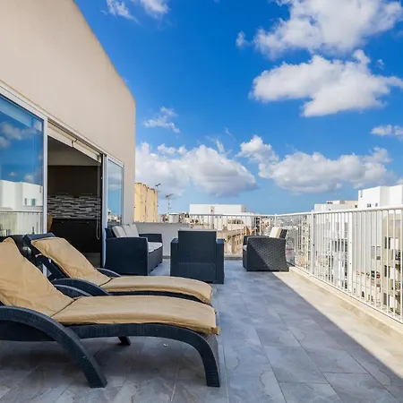 Lejlighed Bright And Spacious Penthouse With Large Terrace Msida